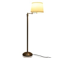 Lampa podłogowa z obrotowym ramieniem i abażurem 149cm żarówka E27 Satynowa