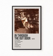 Plakat A4 z ramką LED ZEPPELIN "IN THROUGH THE OUT DOOR" 21x29,7cm
