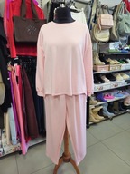 Komplet dresowy masełko Plus Size różowy, Italy !!!