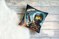 Poduszka prezent, z imieniem Lego Ninjago 40x40cm