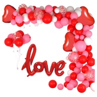 Girlanda Balonowa Balony Dekoracje na Walentynki Prezent Walentynkowy SERCE