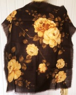 Josselyn vintage lata 50/60 chustka wełna 68x65