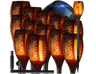 12x Lampa Solarna POCHODNIA Ogrodowa LED Efekt Płomienia Zestaw