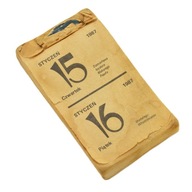 PRL KALENDARZ ZDZIERAK 1987 r. TANIO!