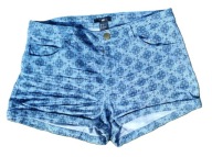 H& spodenki szorty damskie jeans strech S/36, pas 74, dł.26, BDB