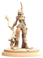 Zealot of Elder Gods Cthulhu Pinup F Fantasy RPG D&D Druk 3D NSFW