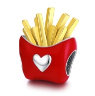 charms frytki emalia Mc'Donald's 925 fast food