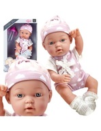 Lalka bobas niemowlak w ubranku 36 cm + butelka do karmienia Woopie Royal