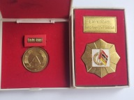 Medal jubileuszowy i plakieta NRD
