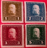 Fi. 22-48 seria znaczków z portretem Franciszka Józefa.