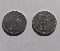 POLSKA MONETA 5 ZŁ 1990 ROK ŁADNA