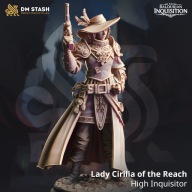 High Inquisitor Lady Cirilia - DM Stash - figurka RPG DnD D&D - druk 3D 14K