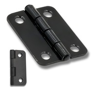 Zawias meblowy stalowy 35x45mm Czarny splatany mocny trwały montaż do drzwi