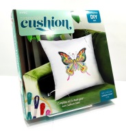 ZESTAW DO HAFTOWANIA. POSZEWKA NA PODUSZKĘ. MOTYL HANDMADE