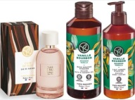 Yves Rocher 1 x Mleczko do ciała Wanilia + Żel + Cuir de Nuit woda perfum.