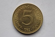 5 DINARÓW 1982 R. JUGOSŁAWIA - CN108