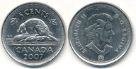 Kanada 5 Cents - 2007r ... Monety