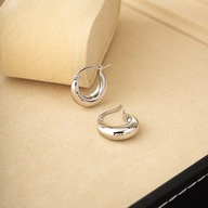 Kolczyki koła Chunky Hoop srebro 925 Sterling Silver śr. 17mm Gratis