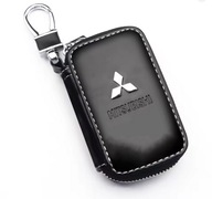 MITSUBISHI BRELOK ETUI NA KLUCZYKI SKÓRA NOWOCZESNY DESIGN CZARNY