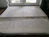 BAWEŁNIANY OBRUS ADAMASZEK IRYSY PIWONIE 120 x 125