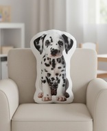 Poduszka przytulanka kształtka piesek dalmatyńczyk 40cm