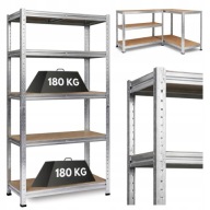 REGAŁ MAGAZYN WARSZTAT SPIŻARNIA GARAŻ METALOWY 150X75X30 5 PÓŁEK SOLIDNY