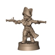 Goblin Female Pirate Capitain Goblińska Piracka Pani Kapitan RPG Druk 3D