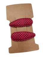 Spineczki spinki pyk klik gwiazdka święta zima czerwone kropki zielone