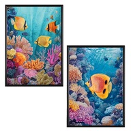 Plakat Zestaw 50x70 2 szt. plakaty ,postery,RYBY ,RAFA*1997*