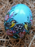 Pisanki ręcznie malowane wydmuszki kacze wielkanocne jajka decoracja