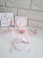 Kartka pudełko exploding box 1urodziny roczek pamiątka