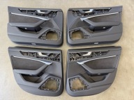 BOCZEK TAPICERKA DRZWI PRZÓD TYŁ AUDI A6 C8 4K ALCANTARA PAMIĘĆ AMBIENTE