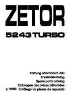 Zetor 5243 turbo - katalog części (2003)