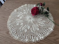 Serwetka misterne rękodzieło Hand Made cacko śr45