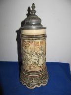 -UNIKAT-Przesliczny --Stary kufel-z Pozytywka--41-