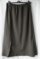 SPÓDNICA BRĄZOWA W SZARE WZORKI 44-46-48