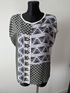 Bluzka damska 44 s.Oliver luźna twarzowa żorżeta