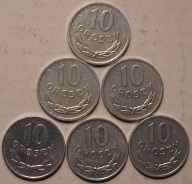 PRL - 10 groszy 1976-1983 - zestaw 6 szt.
