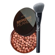 Avon Zestaw brązujący [Pędzel 107 i Perełki Deep]