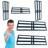 NIWELATOR TERENU METALOWY 90x30CM RĘCZNY GRABIE RÓWNIARKA DO ZIEMI TRAWY