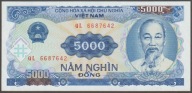 Wietnam 5000 dong 1991 - Ho Chi Minh - stan bankowy UNC