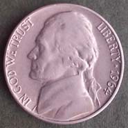 5 centów - 1964 "D" USA - T. Jefferson - Denver