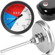 DOKŁADNY TERMOMETR DO WĘDZARNI GRILLA PIECA SZYBKOWARU Z SONDĄ 0-300ST