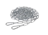 PARKSIDE Łańcuch metalowy 4 m z karabińczykami – stalowy, Ø 3 mm