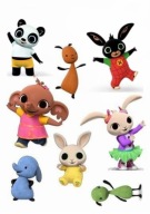 Wydruk masa cukrowa na tort BING 8 EL. + Napis