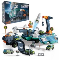 Kosmiczny Transporter INTERAKTYWNY Stacja Badawcza 2w1 z Resorakami Rakietą