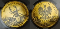 2 zł złote NG 1997 JELONEK ROGACZ menniczy st. 1 MS65 PIĘKNE