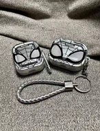 Etui srebrne motyw spidermena Airpods 1 / 2 / 3 / 4 / Pro / Pro 2 / Pro 3