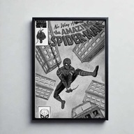 Plakat posterA3 spider man No way home movie dekoracja prezent czarno białe