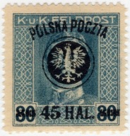 Fi 25b* z nadrukiem niebieskoszarym, gwarancja Berbeka